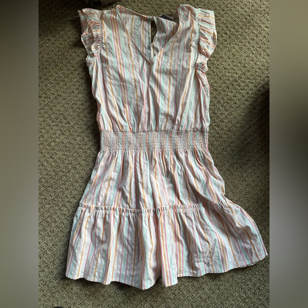 Vineyard Vines Multicolor Pastel Striped Sundress